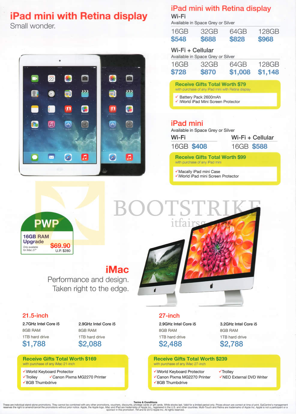 SITEX 2013 price list image brochure of Epicentre Apple IPad Mini With Retina Display, IPad Mini 2, Apple IMac