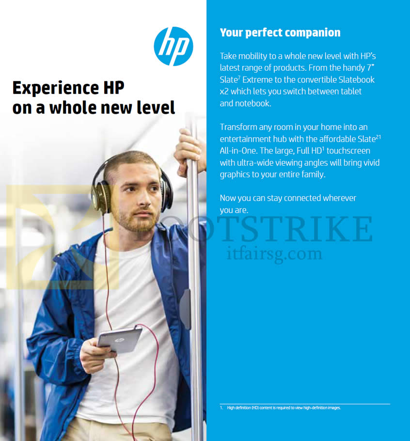 SITEX 2013 price list image brochure of HP Experience