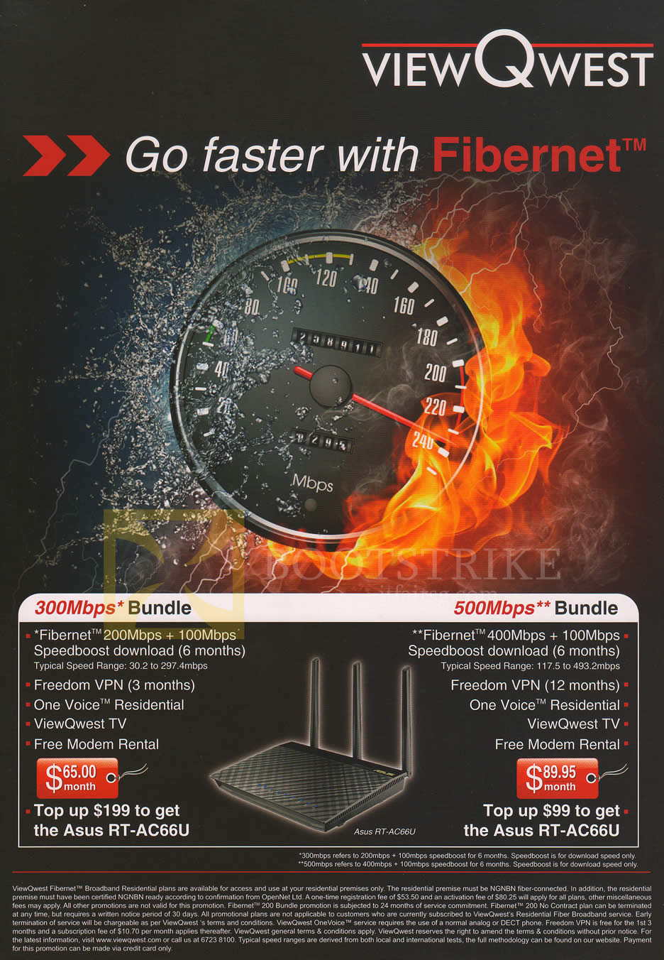 SITEX 2013 price list image brochure of ViewQwest Fibre Broadband Fibernet Bundles 300Mbps, 500Mbps
