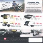 Arkon Smartphone Mount Bicycle, Friction Dashboard, Air Vent, Windshield Suction Pedestal