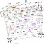 Floor Plan Map Hall 6, SITEX 2013