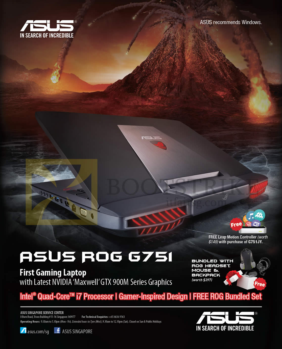 SITEX 2014 price list image brochure of ASUS Notebook ROG G751