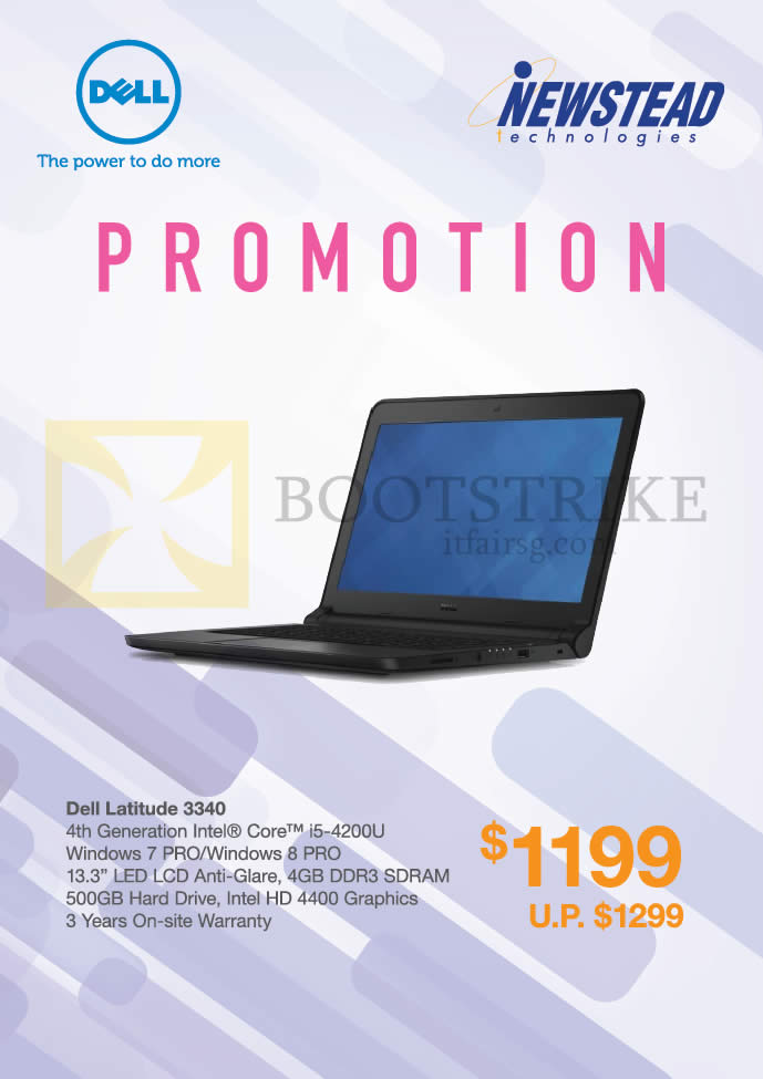 SITEX 2014 price list image brochure of Dell Newstead Notebook Latitude 3340