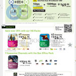 Starhub Fibre Broadband 1Gbps, 100Mbps Cable, Cable TV Deluxe HD Pack, Family, Box Office
