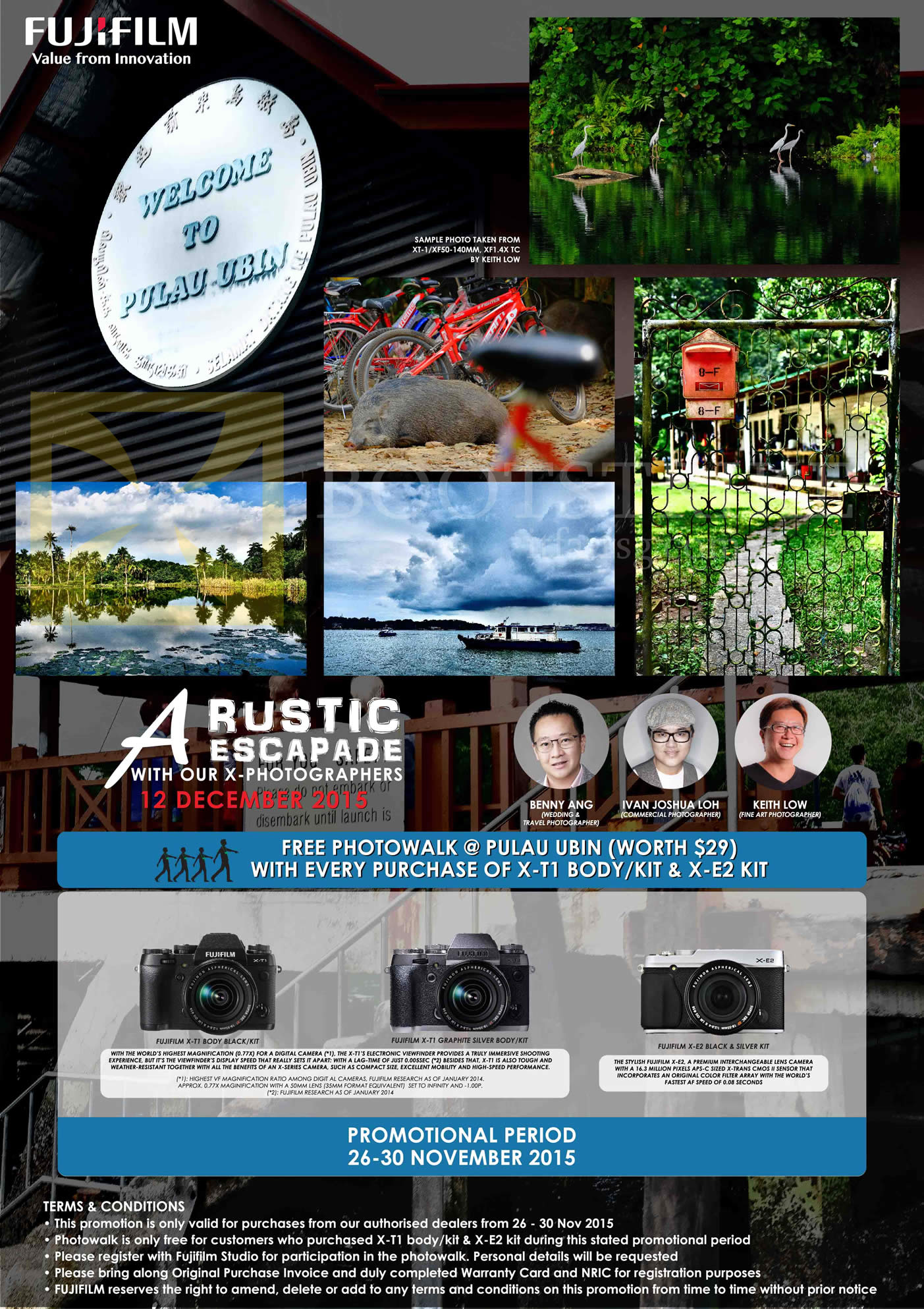 SITEX 2015 price list image brochure of Fujifilm Escapade To Pulau Ubin With Photographers