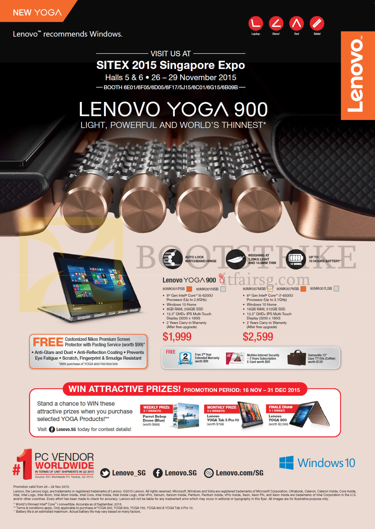 SITEX 2015 price list image brochure of Lenovo Notebooks Yoga 900 80MK001PSB, 80MK001NSB, 80MK007MSB, 80MK007NSB, 80MK007LSB