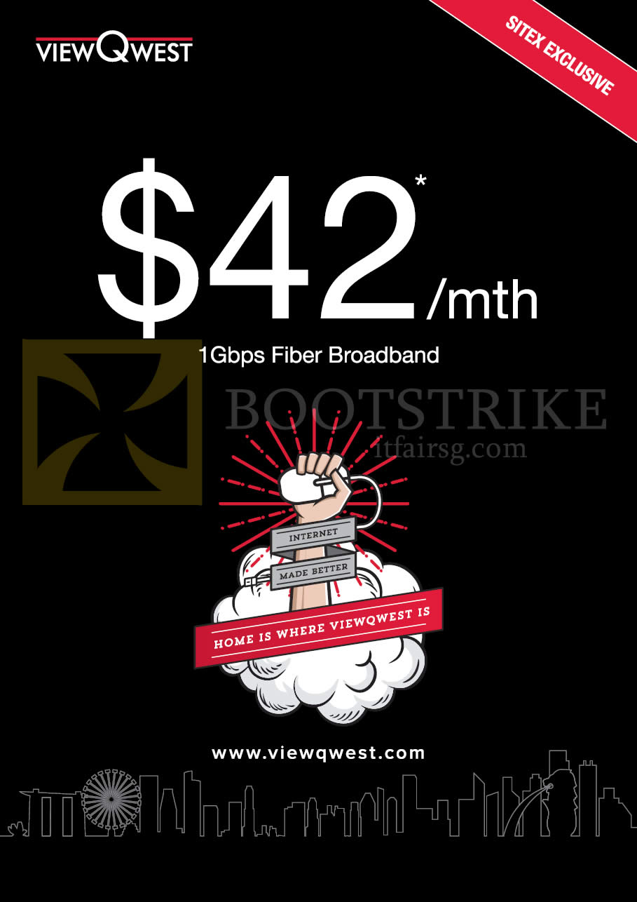 SITEX 2015 price list image brochure of ViewQwest 42.00 1Gbps Fibre Broadband