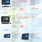 AIO Desktop PCs Aspire Z3-710, U5-620, Z1-611, Z1-622