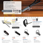 Bluetooth Headsets Explorer 500, Voyager Edge, Legend Special Edition, M70, M55, 50, ML20
